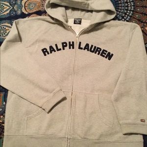 Ralph Lauren Hoodie XL Heather Grey EUC